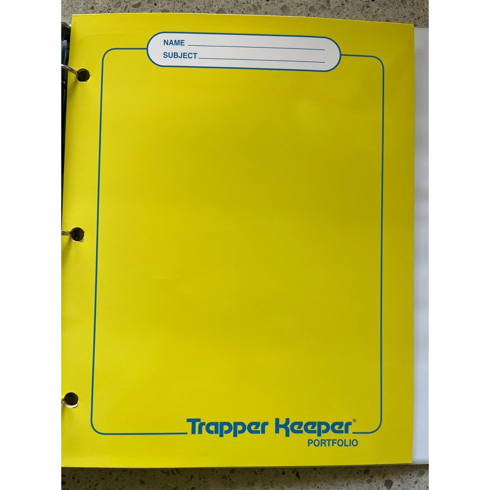 Mead Trapper Keeper Binder Hot Air Balloon Retro 80s 90s Style with 6 Portfolios - Picture 9 of 10